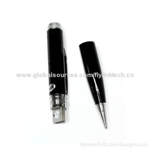 Pen Camera, Flash Memory Capacity of 4GB, USB 2.0 Interface, 2 to 3 Hours Charging Time/640*480AVI